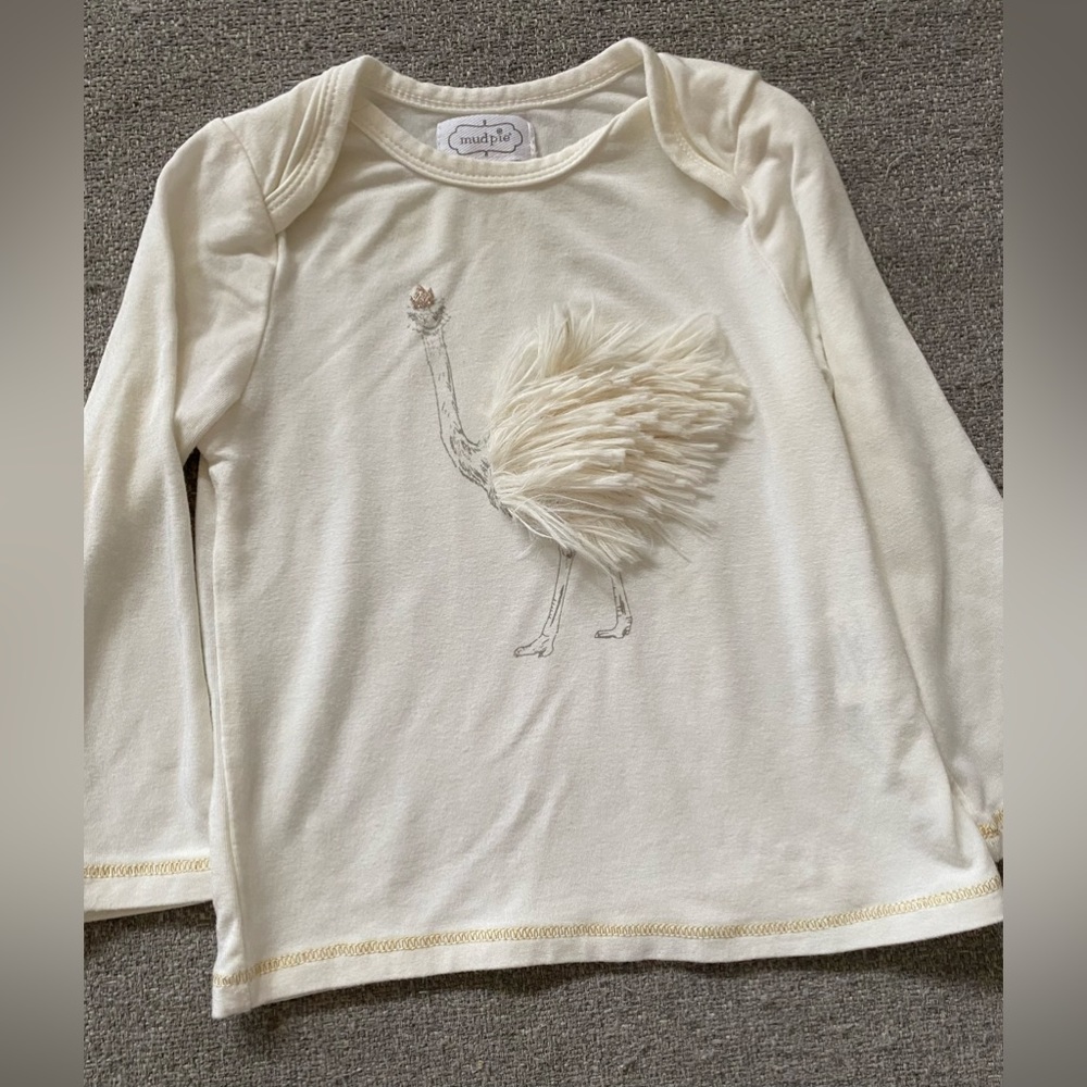 Mud Pie Ostrich Top